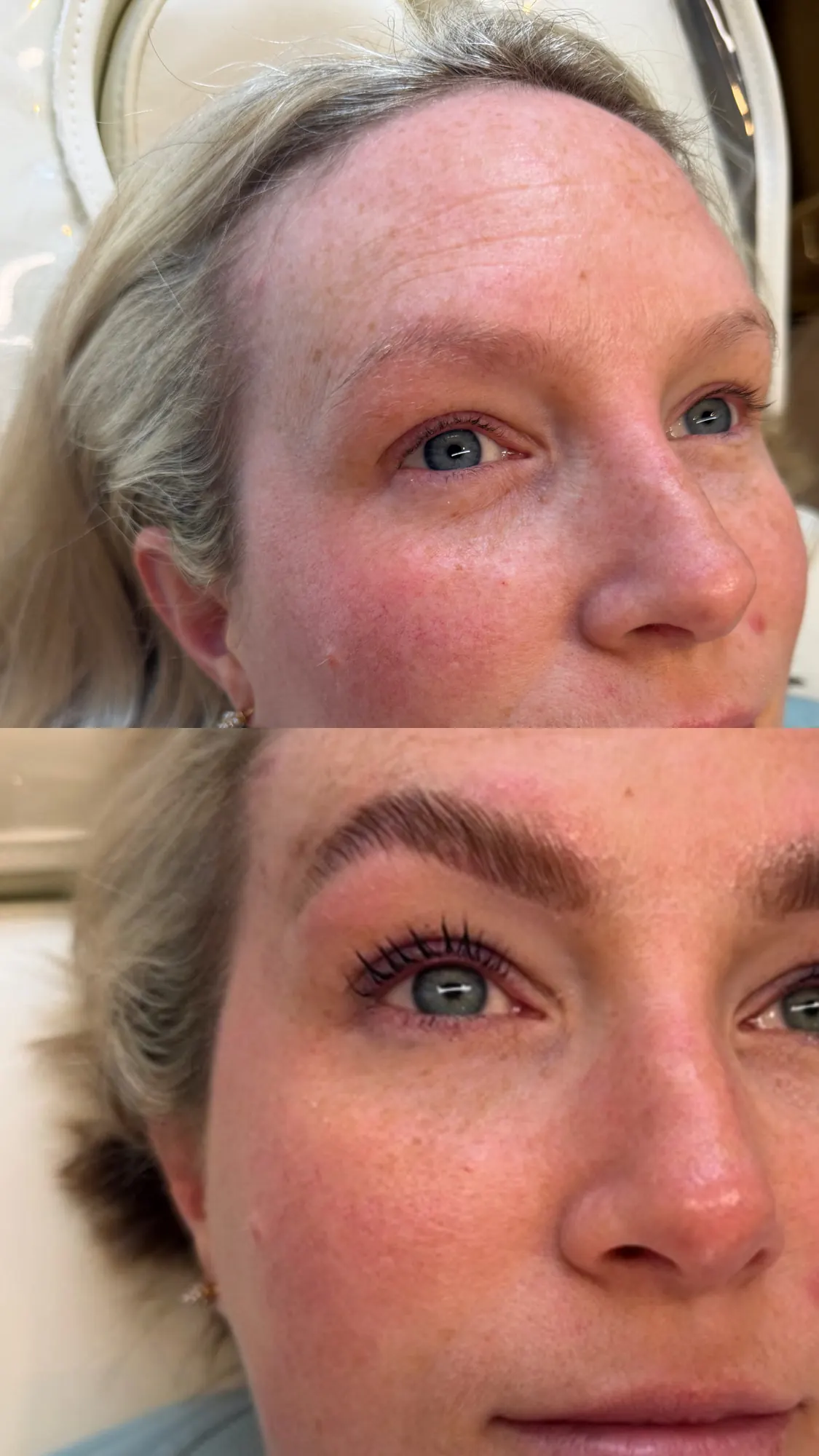 Brow & Lash Treatment before and after